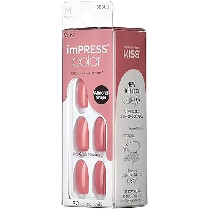 Impress Kiss imPRESS Color Press-On Nails, Sweet Aro (IMC515C) - Image 2